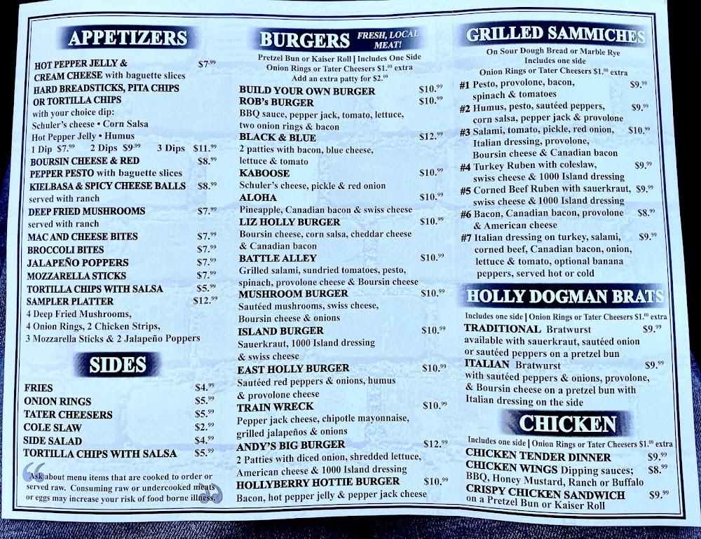 Andy's Place Menu image 1